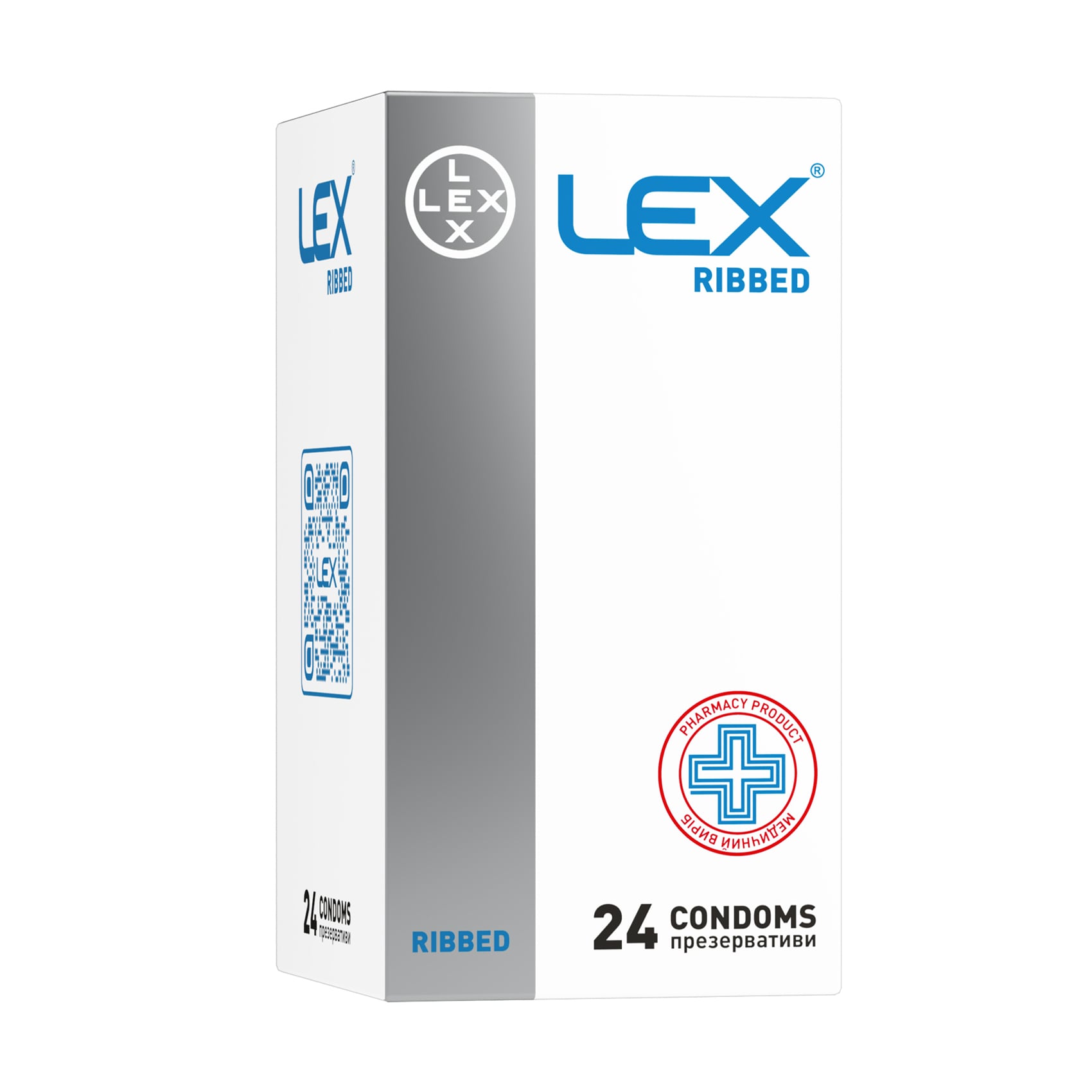 Уцінка! Презервативи LEX Ribbed, 24 шт